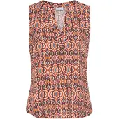 LASCANA Blusa bege / castanho / verde escuro / vermelho vinho
