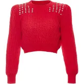 Nascita Pullover vermelho