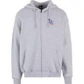 K1x Casaco em moletão azul / acinzentado / laranja
