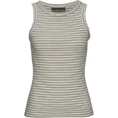 Elbsand Top cinzento / branco