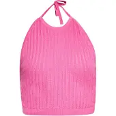 Ebeeza Top de malha rosa