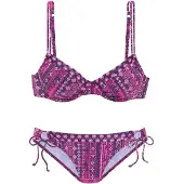 s.Oliver Biquíni rosa / vermelho violeta / branco