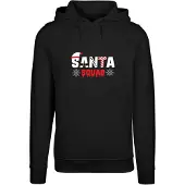 Merchcode Sweatshirt ' Santa Squad' verde / vermelho / preto / branco