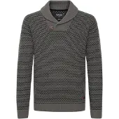 INDICODE JEANS Pullover 'COPENT' cinzento / preto