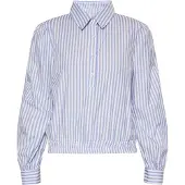 Dreimaster Blusa azul / branco