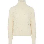 Nascita Pullover branco pérola / branco lã