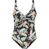 Sunseeker Fato de banho verde / laranja claro / preto / branco