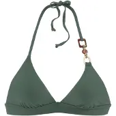 LASCANA Top de biquíni 'Yves' verde escuro