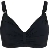 Swim By Zizzi Top de biquíni preto