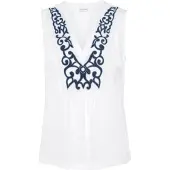 LASCANA Blusa marinho / branco