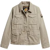 Superdry para mulher. W5011544A Casaco militar M65 verde (XS), Casual, Algodão