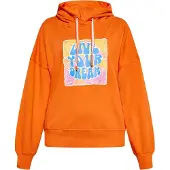 Ebeeza Sweatshirt azul / laranja / laranja escuro / rosa