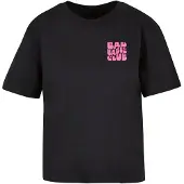 Mister tee Camisa 'Bad Babes Club' rosa / preto