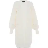 Faina Casaco de malha branco lã