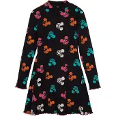 Desigual , Vestido do Mickey Mouse, AlgodÃO, Preto, 9/10