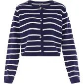 Dreimaster Maritim Casaco de malha marinho / offwhite