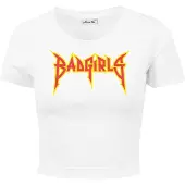 Miss Tee Top De Manga Curta Badgirls Cropped