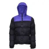 ALEKO Casaco de inverno azul néon / preto