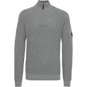 INDICODE JEANS Pullover cinzento / preto