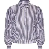 Dreimaster Blusa azul / branco