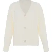 Faina Casaco de malha branco lã