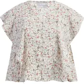 Usha Blusa cáqui / verde relva / lagosta / branco natural