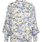 Kaffe Blusa 'Eva' creme / camelo / marinho / azul claro