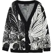 Desigual , Cardigan estampado, Preto, L