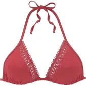 s.Oliver Top de biquíni vermelho