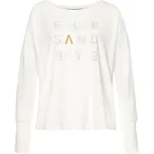 Elbsand Camisa areia / cinzento / branco