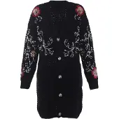 Faina Casaco de malha ouro rosa / rosa / preto / prata