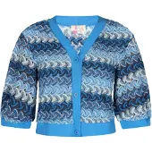 IZIA Casaco de malha azul noturno / azure / azul claro / branco