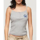 Superdry Camiseta Sem Mangas Essential Button Down