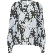 Kaffe Blusa 'KA Louise' azul / cinzento escuro
