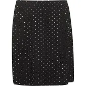 KAFFE CURVE Saia 'Rachel' preto / branco
