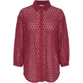 Kaffe Blusa 'KA Loren' borgonha