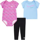 Nike Kids Conjunto De Manga Curta Swoosh Logo 3 Unidades