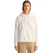 Gant para mulher. 4201413 Casaco com capuz Shield branco (XS), Casual, Algodão