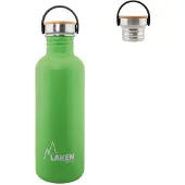 Laken Garrafa Básica De Bambu Aço Inoxidável Aço