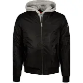 Lonsdale Casaco meia-estação cinzento claro / preto
