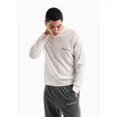 Armani Exchange para homem. 8NZM5AZM1YZ1116 Camisola branca lisa (XXL), Branco, Casual, Lã