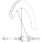 Mavic Raios Kit 2 Front/rear Comete Pro Carbon Ust
