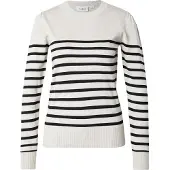 Saint tropez Pullover 'Mila' cinzento claro / preto