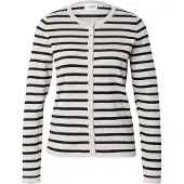 Saint tropez Casaco de malha 'Mila' cinzento claro / preto