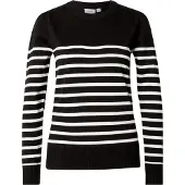 Saint tropez Pullover 'Mila' preto / branco