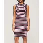 Superdry Vestido Curto Sem Mangas Rib Bodycon