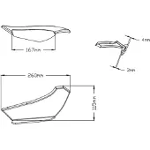 Puig Spoiler lateral Downforce Winglet NINJA 650 ANO F.17- PRETO