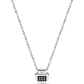 Police PEAGN2211501 Collana Acciaio Grigio Gear Design per Uomo