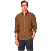 Hackett Camisa De Manga Comprida Garment Dyed