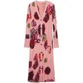 Desigual , Vestido midi de ponto M. Christian Lacroix, Vermelho, L